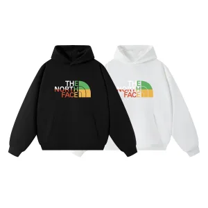Luxury Designer The North Face Hoodie Black Cotton