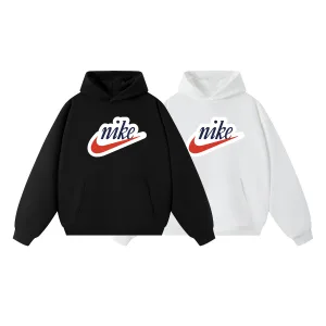 Designer Nike Hoodie Black Cotton