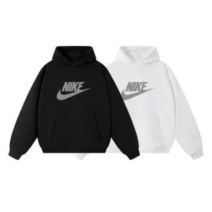 Reps Super Clone Nike Hoodie Black Cotton