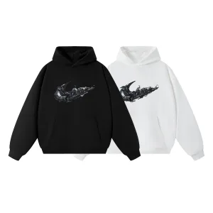 Luxury Nike Hoodie Black Cotton