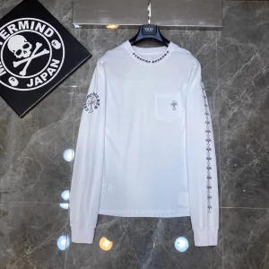 Luxury Chrome Hearts Long-Sleeved T-Shirt Black