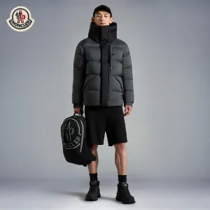 Luxury Super Clone Monk Down Jacket Red Goose Duck Nylon Zippered Pocket