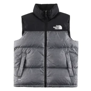 AAA The North Face Vest Red Wool Down Embroidery
