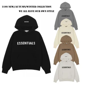 Luxury High Quality Fear Of God Sweater Red Male Cotton Pure High-Quality Materials Gothic Style