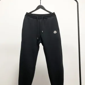High Quality Moncler Long Pants Red Cotton Carded Wool Lambswool Spandex Fleece Winter Zippered Pocket