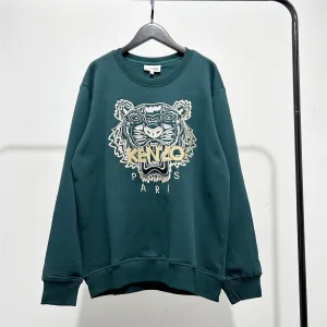 Reps AAA Kenzo Sweatshirt Red Cotton Mesh Embroidery Patch