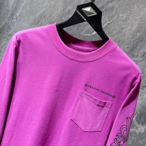 AAA Chrome Hearts Long Sleeves Purple Summer
