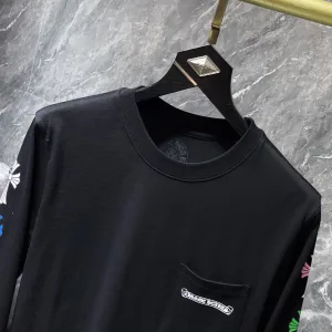 Super Clone Designer Chrome Hearts Short Sleeves Black