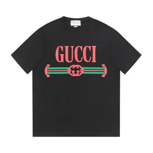 Super Clone Gucci Short-Sleeved T-Shirt Black