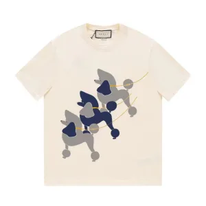 Luxury Designer Gucci Short-Sleeved T-Shirt Black Cotton Pure