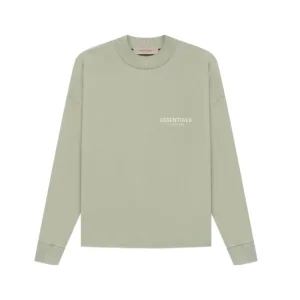Designer Fear Of God Long-Sleeved Shirts Red Cotton Ribbed Fabric Autumn Winter