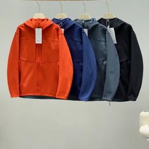 High Quality Lululemon Jacket Orange Gore-Tex Fleece Mesh Slim Fit