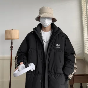 Super Clone High Quality Adidas Coat Black Cotton Down Winter