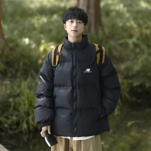 Reps Designer New Balance Cotton-Padded Coat Black Cotton Down Winter