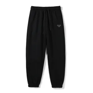 AAA Prada Sweatpants Ash Fleece Genuine Leather Fabric Autumn Winter And