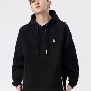 Designer Luxury Hazzys Long-Sleeved Sweatshirt Red Cotton Fleece Fabric Suitable For All Body Types Winter
