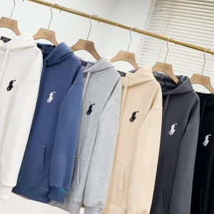 Reps Ralph Lauren Jeans Red Cotton Fleece Fabric Relaxed Fit Unrestricted Movement Simple And Versatile Exquisite Workmanship Minimalist Style Autumn Winter Embroidery