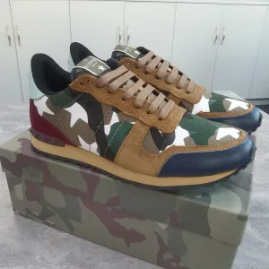 High Quality Designer Valentino Cowhide Casual Shoes