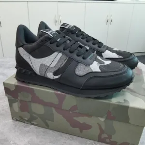 Designer High Quality Valentino Casual Shoes Cowhide Mesh Lace Exquisite Workmanship Breathable
