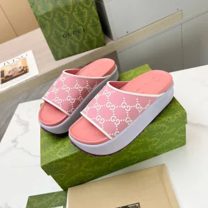 Luxury Super Clone Gucci Slippers Cream Summer