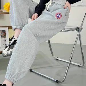 Designer Luxury Canada Goose Casual Pants Red Cotton Fleece Easy To Match Classic And Elegant Black Sophistication Autumn Winter