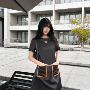 Aaa High Quality Prada Leather Dress For Spring