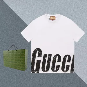 Designer Gucci Cotton Short-Sleeved T-Shirt