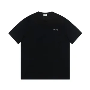 High Quality Celine Cotton Short-Sleeved T-Shirt