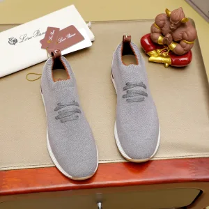Designer Loro Piana Sheepskin Casual Shoes