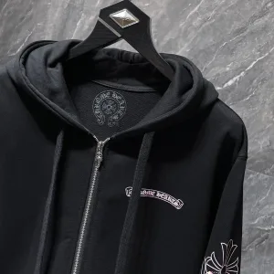 Designer Reps Chrome Hearts Hoodies Black Winter