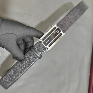 Designer Super Clone Montblanc Belt Top-Grain Calfskin