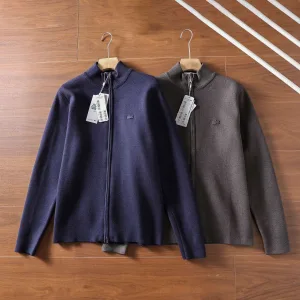 Super Clone Lacoste Outerwear Red Wool Simple Style Autumn Winter And