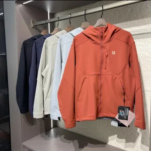 AAA High Quality Fila Jacket Red Softshell Fabric Fleece Unrestricted Movement Outdoor Functionality Spring Winter