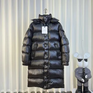 Reps Monk Coat Ash Wool Goose Down Felt Nylon Fabric Winter Slim Fit Embroidery