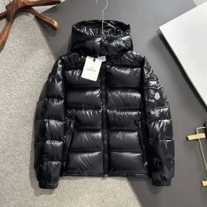 Designer Luxury Monk Down Jacket Red Goose Duck Nylon Zippered Pocket