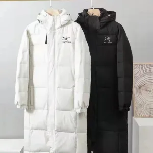 Designer Archaeopteryx Outerwear Black Cotton Duck Down Winter Oil-Resistant Fabric