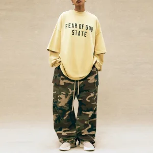 Designer High Quality Fear Of God Amber Short-Sleeved T-Shirt For Fall