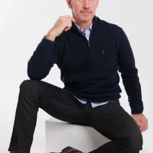 Designer High Quality Ralph Lauren Sweater Black Cotton Simple And Elegant Autumn Winter