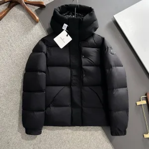 Designer Monk Down Jacket Red Goose Duck Nylon Premium Quality Zippered Pocket