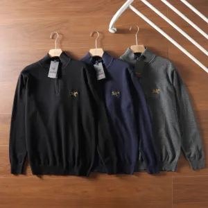 Super Clone Reps Archaeopteryx Sweater Black Cotton Simple And Elegant Autumn Winter