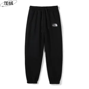 Luxury High Quality The North Face Sweatpants Red Fleece Fabric Autumn Winter And