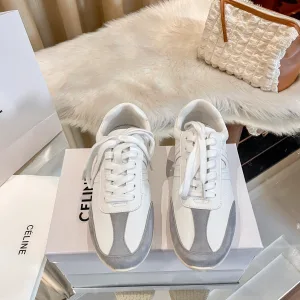 Luxury Designer Celine Sneakers White Cowhide Autumn Winter