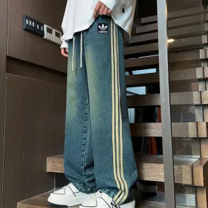 Super Clone AAA Adidas Jeans Red Exquisite Workmanship