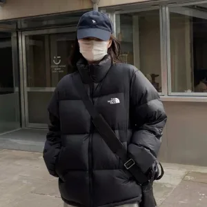 Super Clone Reps The North Face Cotton-Padded Coat Red Cotton Down Winter Windproof Cuffs