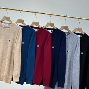High Quality Champion Overcoat Red Cotton Wool Merino Down Autumn Winter And Embroidery 3D Logo Golden Ratio