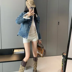 Aaa Luxury Gucci Denim Outerwear For Winter