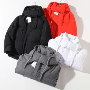 Luxury Designer Dior Shirts Red Duck Down Polyester Microfiber Street Style Exquisite Tailoring