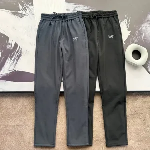 Designer Archaeopteryx Fleece Pants Black Duck Down Smooth To The Touch Simple And Versatile Easy Match Sports Leisure Slim Fit
