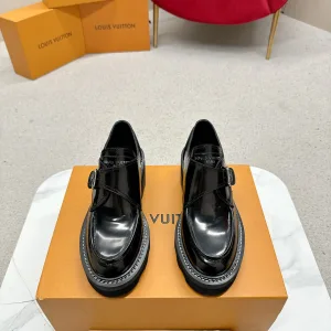 High Quality Designer Louis Vuitton Loafers Top-Grain Cowhide Rubber Outsole Winter