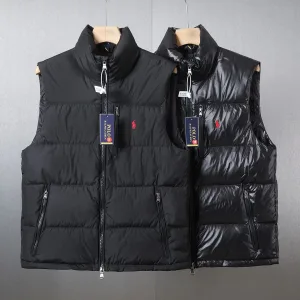 Luxury Ralph Lauren Outerwear Red Duck Down Nylon Winter Embroidery